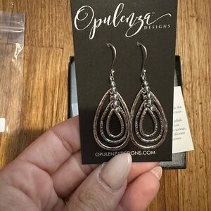 Silver Teardrop Earrings
